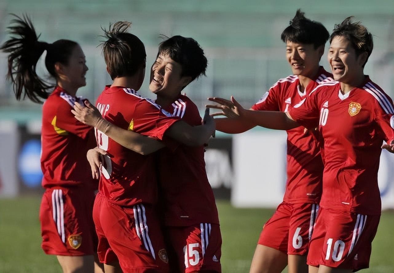 世界女足比赛中的中国队大放异彩